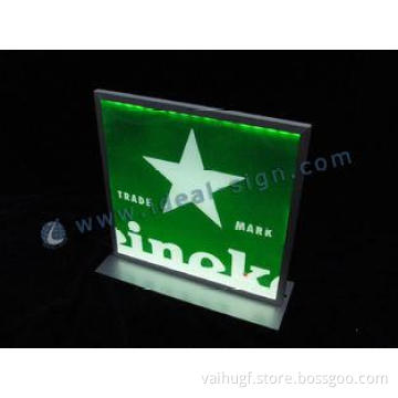 Aluminum Frame Acylic LED Edge-Lit Sign Rotating Light Box